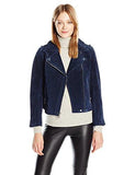 Leather Jacket Navy S