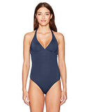 Lines Evolution Halter One Piece Swimsuit Navy Blue Xs
