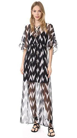 Caroll Gown, Black/White, Small