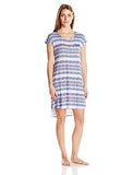 Ellen Tracy Printed Sleeptee, Mini Ikat, M