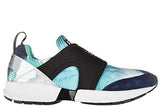 Shoes Trainers Sneakers Graphic Fashion Style Blu Us Size 6 288050 7P299 15832