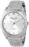Kenneth Cole New York Kc4947 Rock Out Silver Dial Diamond Dial Bracelet Watch