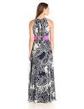 Eliza J Halter Maxi, Navy/Ivory, 8