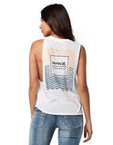 Born From Water Muscle Tank, White, Xsmall