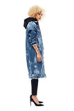 Hudson Denim Duster Aftermath Jacket W748Dko Amth Xs