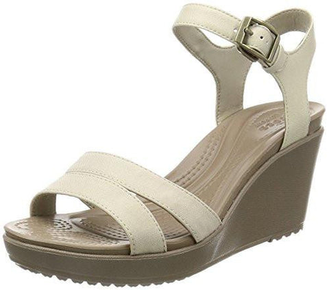Leigh Ii Ankle Strap W Wedge Sandal Oatmealkhaki 5 M Us