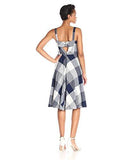 Taylor Dresses Spaghetti Strap Gingham, Navy/Blue, 10