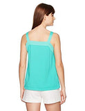 Nolana Crepe Tank Top Cabana Teal Xs