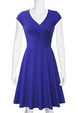 Dress For Special Occasionlaksmi Short Sleeve Evening Prom Lycra Dressmedium Blue