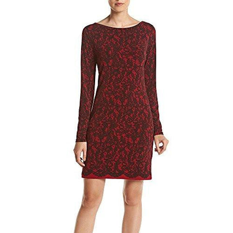 Michael Michael Kors Umbria Lace Border Dress Xl Cinnabar