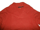 Long Sleeve Sweater VNeck Ablaze Red XLarge
