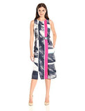 Belted Column Dress, Canvas Ink Chambray, 8