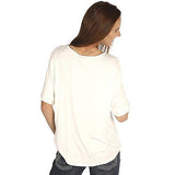 Dolman Sleeve Top M White