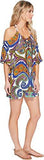 Pacific Paisley OffTheShoulder Tunic Cover Up, Multi/Multi, L