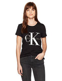 Jeans Short Sleeve Monogram Logo Tshirt Black Large