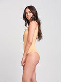 Sandy Lace Up One Piece Golden Hazed L Swimwear One Piece Golden Hazed