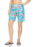 Kanu Surf Katya Upf 50 Active Floral Swim Boardshort Aqua 14