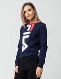 Fila Mona Crop Sweatshirt Navy Medium