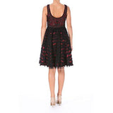 S Ruffled Embellished Cocktail Dress Red 6