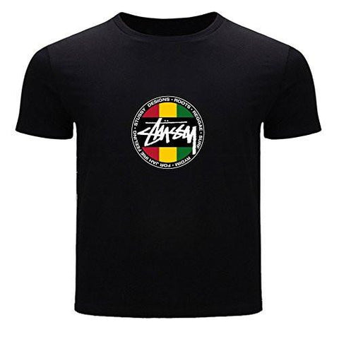 Stussy For Printed Short Sve Tee Tshirt Xlarge Black