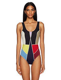 5Mm Fiber Lite Neoprene Colorblock One Piece Swimsuit, Prism, Xs