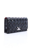 Mini Shoulder Bag Glossy Black Size: One Size