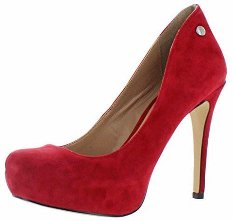 Bggisel Platform Pump Cayenne Red Suede 85 M Us
