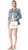 Chevron Quilted Cross Body Bag, Optic White, One Size