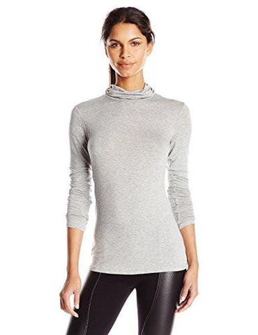 Turtle Neck Long Sleeve Heather Grey Medium