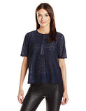 Blue Contrast Top Dark Navy Medium