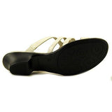 Emet Open Toe Casual Slide Sandals, White, Size 7.5