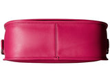 Gloveton Leather Saddle Bag Dkcerise Cross Body