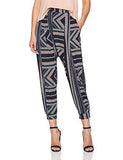 Harem Cropped Pant Dark Navy Multi Medium