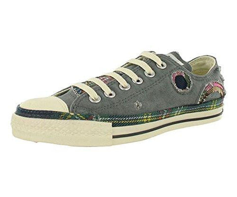 Converse Chuck Taylor All Star Lo Top Patchwork Charcoal Shoes 102091F 6 8