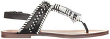 Vince Camuto Rebeka Flat Sandal Blackpicket 7 M Us