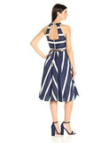 Eliza J Halter Fit And Flare, Navy, 8