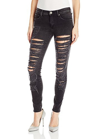 True Religion Halle Midrise Super Skinny, Dark Grey Shadow, 28