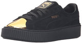 Puma Suede Platform Gold Fashion Sneaker Goldpuma Blackpuma 75 M Us