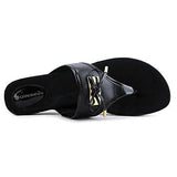 Ryaa Us 75 Black Thong Sandal
