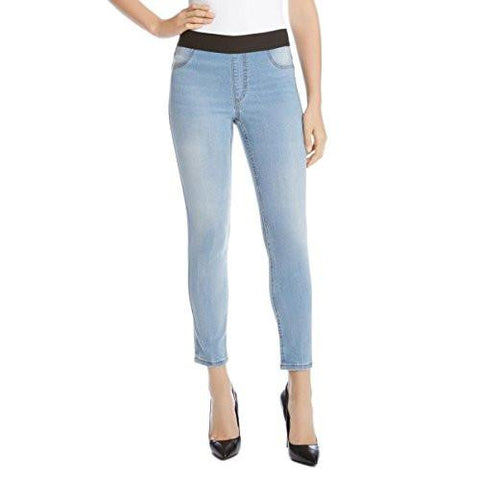 Comfort Waist High Waist Skinny Crop Jeans Blue 16