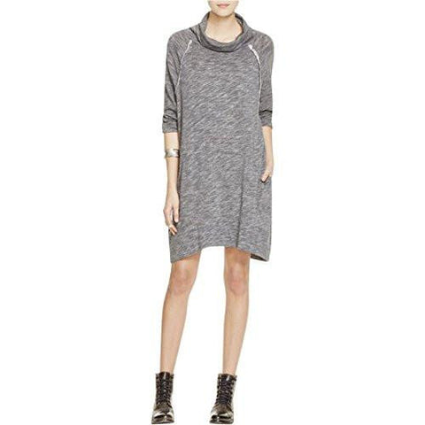 Heathered Seamed Sweaterdress Gray Xs/S