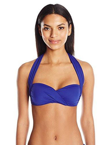 Gypsy Solids Highneck Halter Bikini Top Indigoindigo 12