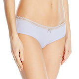 Betsey Johnson Cotton Spandex Hipster Panty, Lavender Mist, Large
