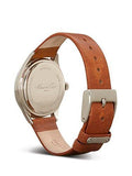 Kenneth Cole York Classic Quartz Stainless Steel And Brown Leather Dress Watch Model: 10026626