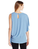Asymmetric SideTie Top, Chambray, L