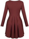Creti Fashion Casual Slim Fit And Flare Tunic Dress T Shirt Dress