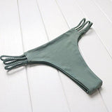 Mooskini 2 Piece Swimsuit Sexy Push Up Bikini Set Summer Cut Out Swimwear Mus Size 46 Green