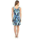 Sleeveless Mini Casual Dress Blue Xs
