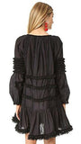 Fringe Dress, Black, Xs/S