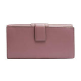 Bamboo Soft Leather Continental Flap Wallet 369662 Purple
